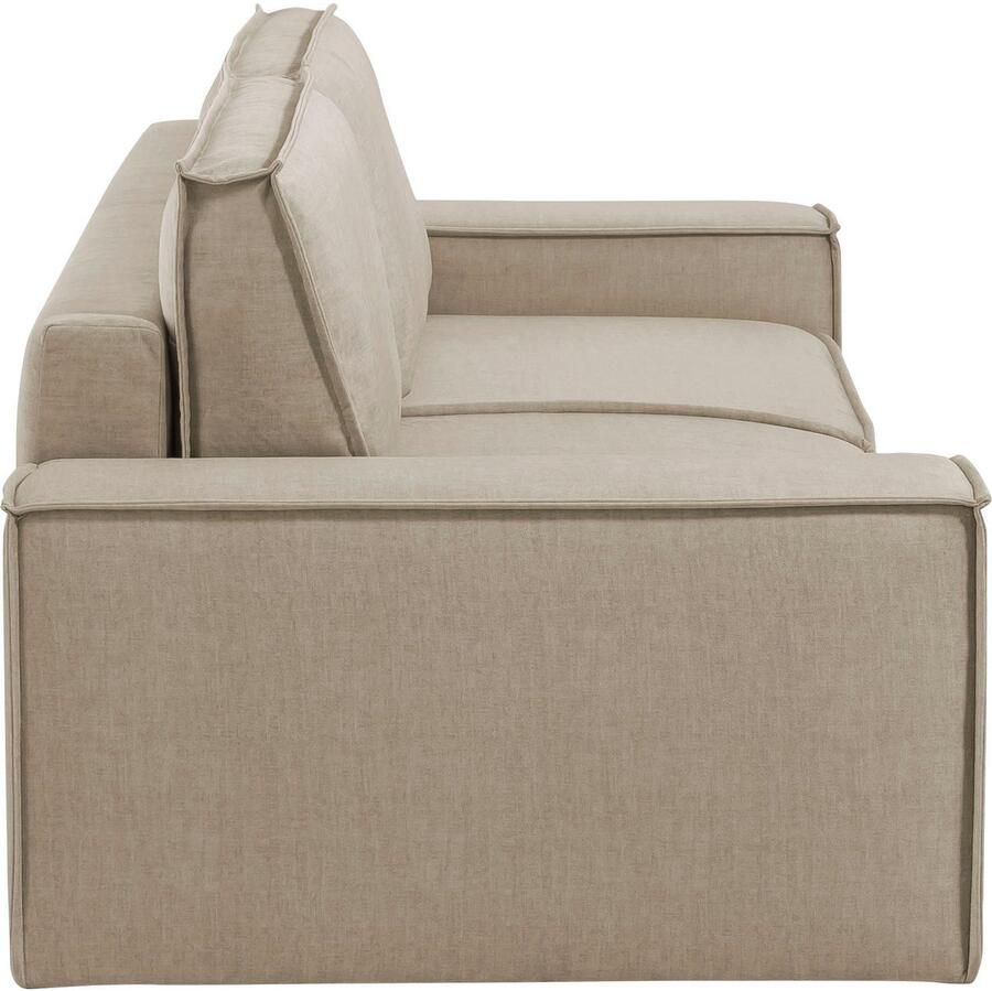 Home affaire 3-zitsbank SHERWOOD slaapbank (257 cm) ribfluweel velours vintage lederlook - Foto 2