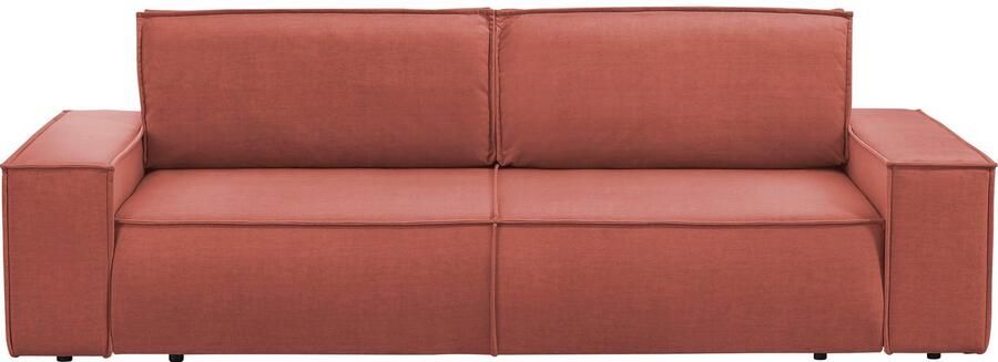 Home affaire 3-zitsbank SHERWOOD slaapbank (257 cm) ribfluweel velours vintage lederlook - Foto 14