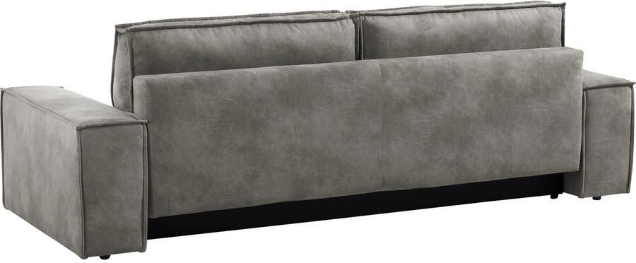 Home affaire 3-zitsbank SHERWOOD slaapbank (257 cm) ribfluweel velours vintage lederlook - Foto 13