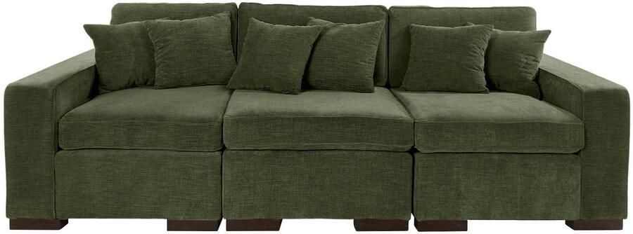 Home affaire 3-zitsbank Skara Loungebank met binnenveringsinterieur in vele overtrekkwaliteiten - Foto 8