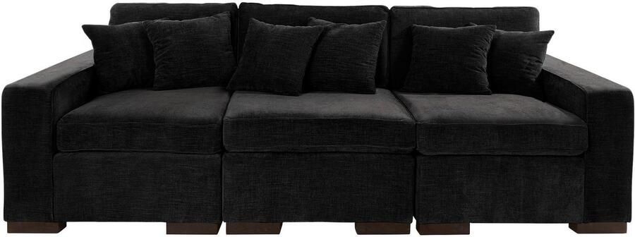 Home affaire 3-zitsbank Skara Loungebank met binnenveringsinterieur in vele overtrekkwaliteiten - Foto 8