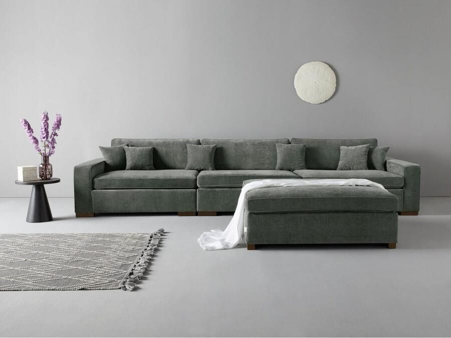 Home affaire 3-zitsbank Skara XXL Loungebank XXL met binnenveringsinterieur in vele overtrekkwaliteiten - Foto 2