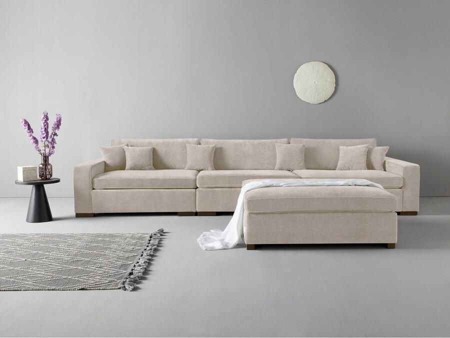 Home affaire 3-zitsbank Skara XXL Loungebank XXL met binnenveringsinterieur in vele overtrekkwaliteiten - Foto 2