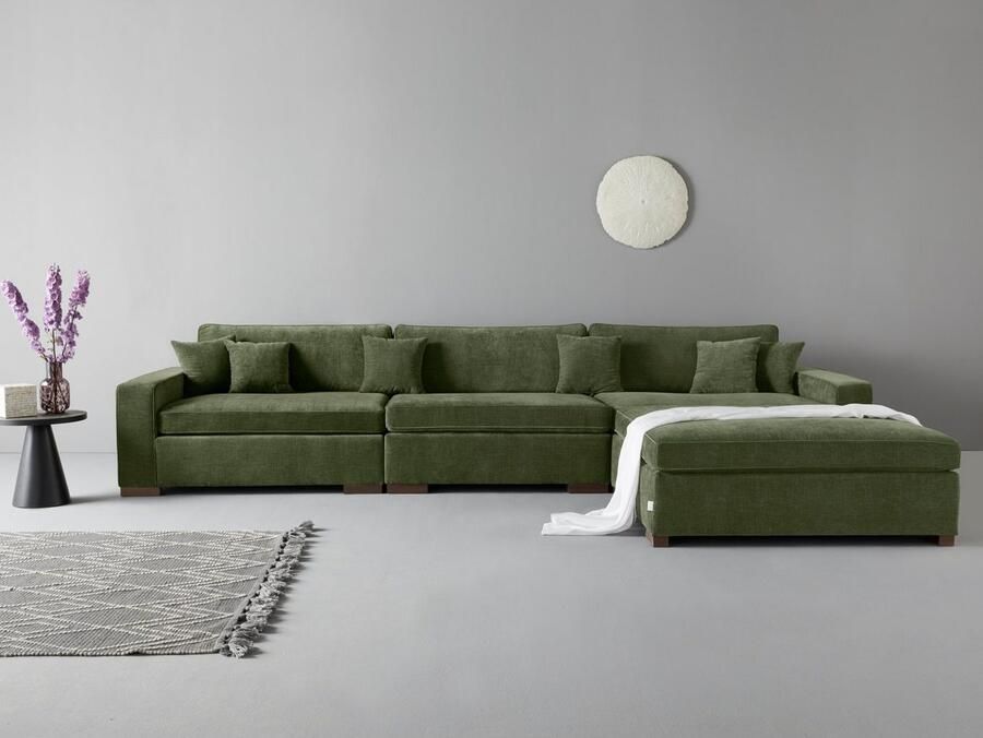 Home affaire 3-zitsbank Skara XXL Loungebank XXL met binnenveringsinterieur in vele overtrekkwaliteiten - Foto 3