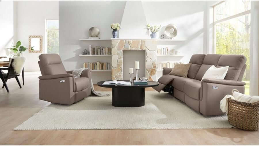 Home affaire 3-zitsbank Southbrook met handmatige en elektrische relaxfunctie - Foto 5