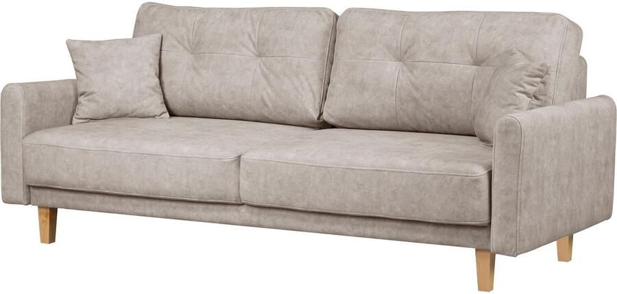 Home affaire 3-zitsbank TRIPLO optioneel slaapbank met bedlade afmetingen B D H: 215 100 89 cm - Foto 3