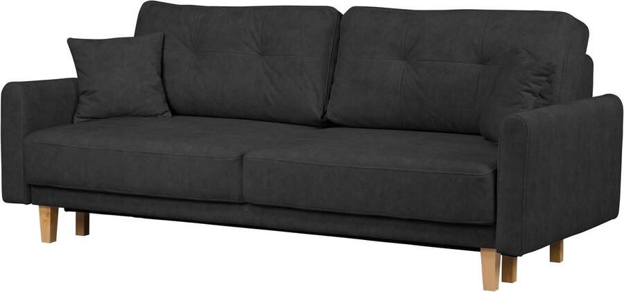 Home affaire 3-zitsbank TRIPLO optioneel slaapbank met bedlade afmetingen B D H: 215 100 89 cm - Foto 5