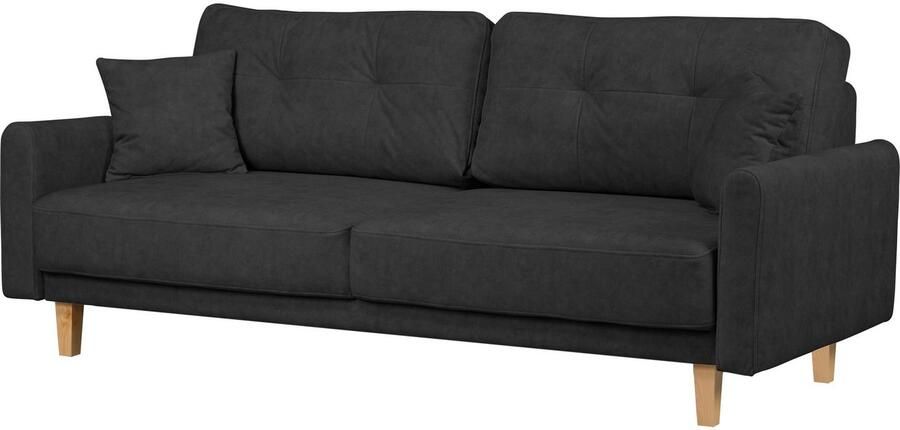 Home affaire 3-zitsbank TRIPLO optioneel slaapbank met bedlade afmetingen B D H: 215 100 89 cm - Foto 4