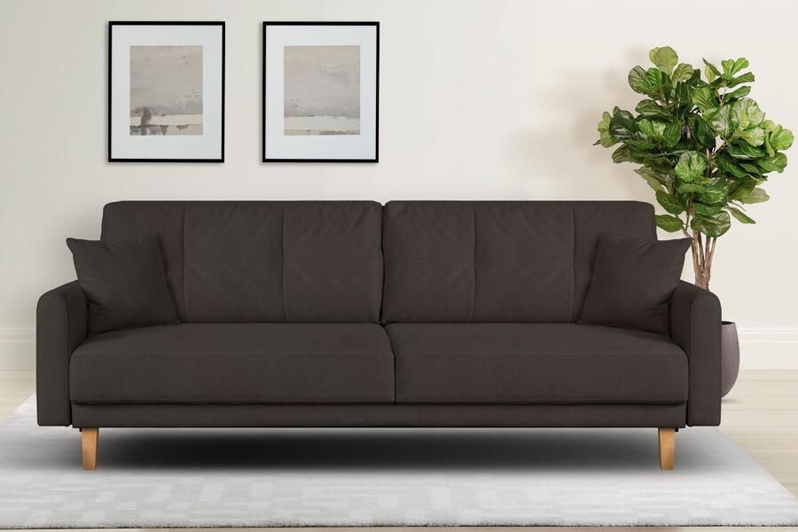 Home affaire 3-zitsbank TRIPLO optioneel slaapbank met bedlade afmetingen B D H: 215 100 89 cm - Foto 6