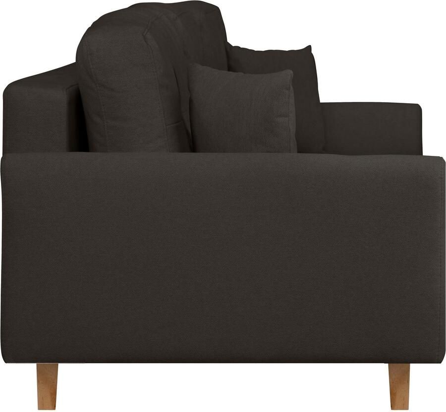 Home affaire 3-zitsbank TRIPLO optioneel slaapbank met bedlade afmetingen B D H: 215 100 89 cm