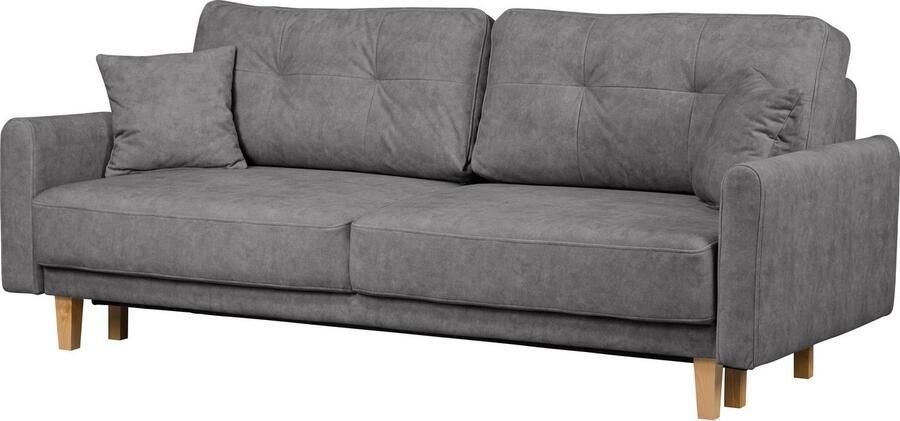 Home affaire 3-zitsbank TRIPLO optioneel slaapbank met bedlade afmetingen B D H: 215 100 89 cm - Foto 5