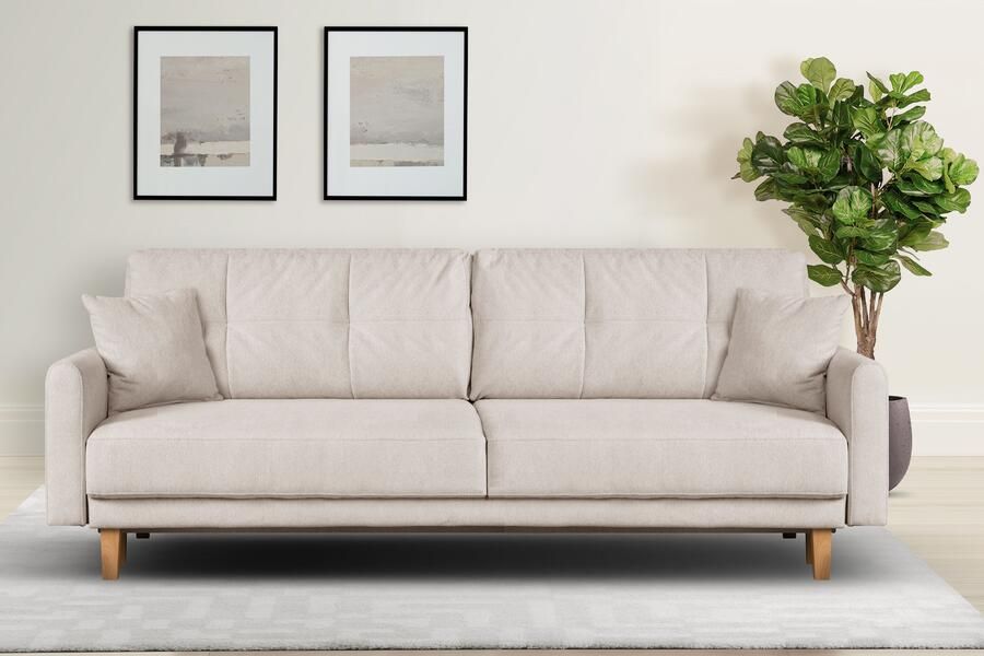 Home affaire 3-zitsbank TRIPLO optioneel slaapbank met bedlade afmetingen B D H: 215 100 89 cm - Foto 10