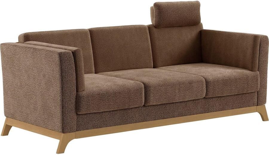 Home affaire 3-zitsbank Viva met houten frame van eikenhout - Foto 3