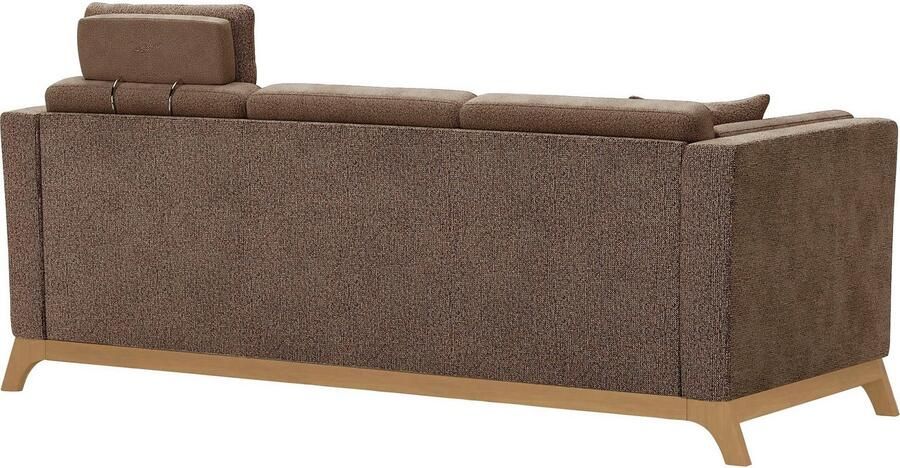 Home affaire 3-zitsbank Viva met houten frame van eikenhout - Foto 4