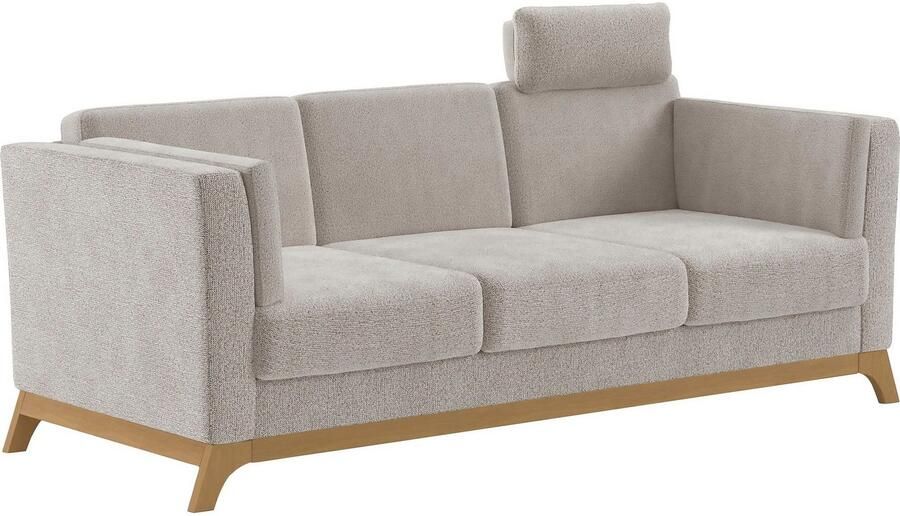 Home affaire 3-zitsbank Viva met houten frame van eikenhout - Foto 4
