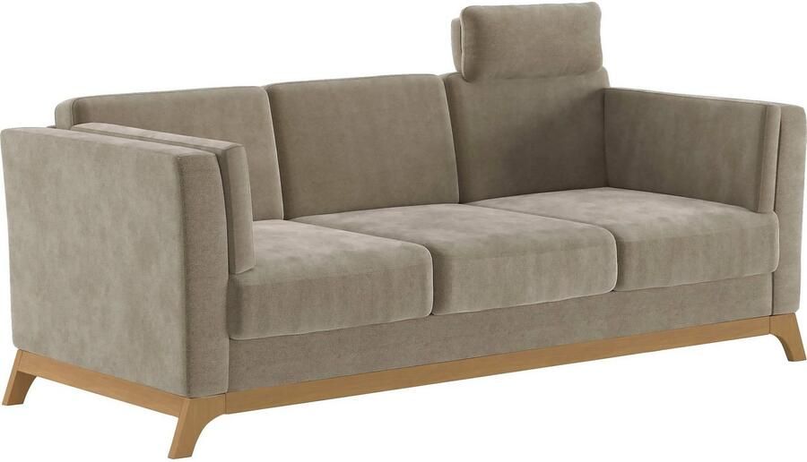 Home affaire 3-zitsbank Viva met houten frame van eikenhout - Foto 3
