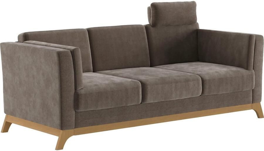 Home affaire 3-zitsbank Viva met houten frame van eikenhout - Foto 3