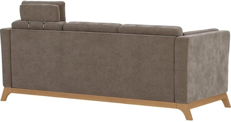 Home affaire 3-zitsbank Viva met houten frame van eikenhout - Foto 4
