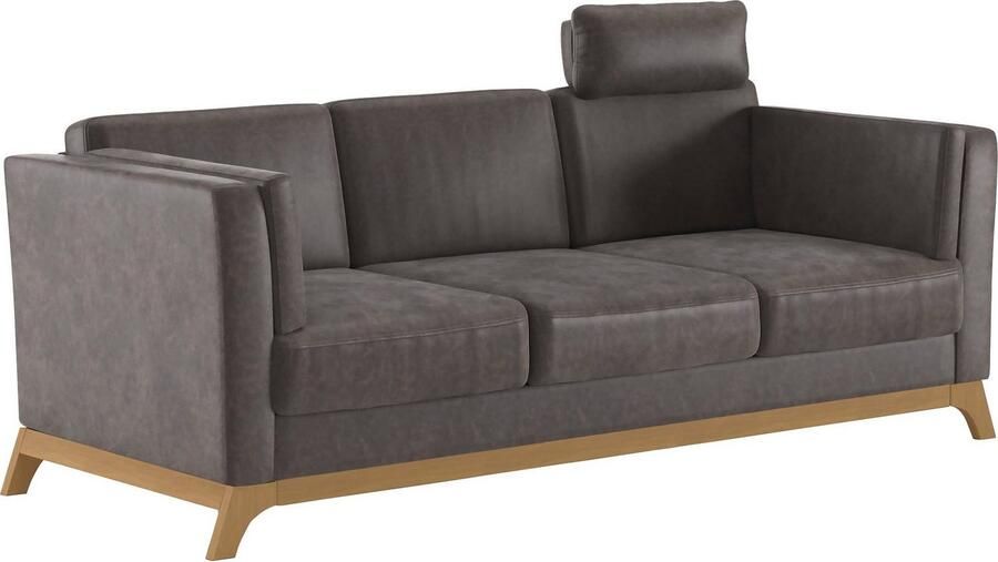 Home affaire 3-zitsbank Viva met houten frame van eikenhout - Foto 3