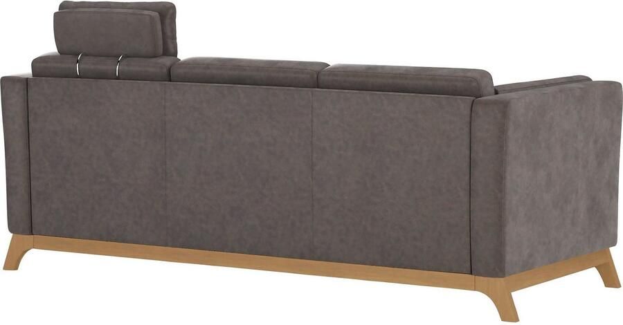 Home affaire 3-zitsbank Viva met houten frame van eikenhout - Foto 4