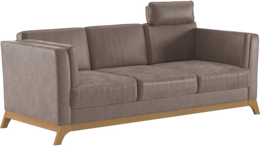Home affaire 3-zitsbank Viva met houten frame van eikenhout - Foto 3