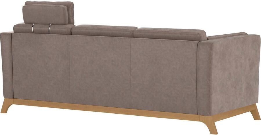 Home affaire 3-zitsbank Viva met houten frame van eikenhout - Foto 4
