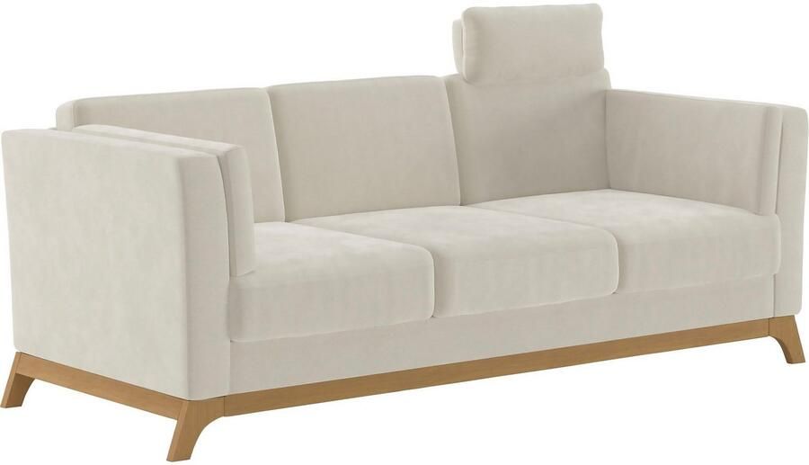 Home affaire 3-zitsbank Viva met houten frame van eikenhout - Foto 3