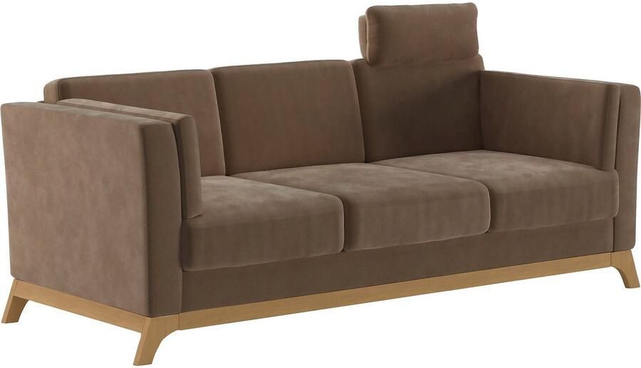 Home affaire 3-zitsbank Viva met houten frame van eikenhout - Foto 3