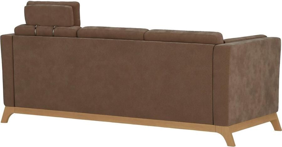 Home affaire 3-zitsbank Viva met houten frame van eikenhout - Foto 4