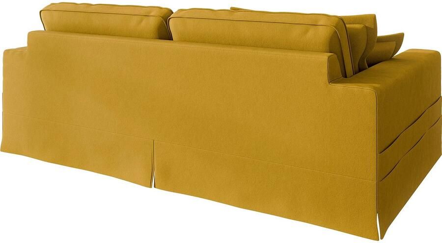 Home affaire 4-zitsbank ALISSAS met veel kussens biesjes aan de kussens Hoeslook met kleine zakken aan de zijkant voor opberging - Foto 4