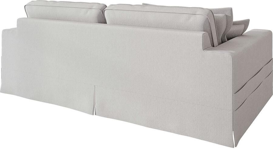 Home affaire 4-zitsbank ALISSAS met veel kussens biesjes aan de kussens Hoeslook met kleine zakken aan de zijkant voor opberging - Foto 4