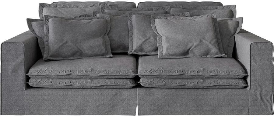 Home affaire 4-zitsbank ALISSAS met veel kussens biesjes aan de kussens Hoeslook met kleine zakken aan de zijkant voor opberging - Foto 5