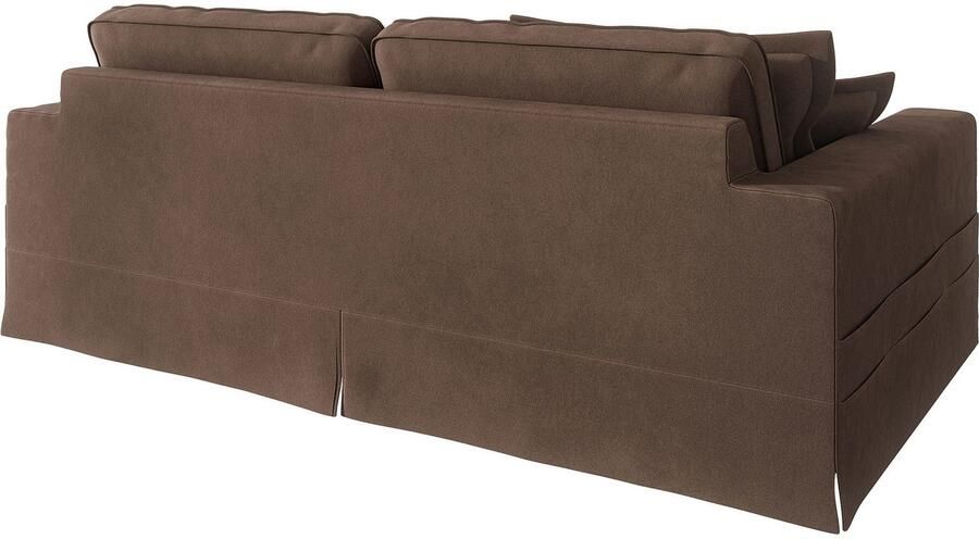 Home affaire 4-zitsbank ALISSAS met veel kussens biesjes aan de kussens Hoeslook met kleine zakken aan de zijkant voor opberging - Foto 4