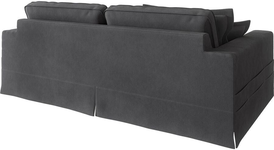 Home affaire 4-zitsbank ALISSAS met veel kussens biesjes aan de kussens Hoeslook met kleine zakken aan de zijkant voor opberging - Foto 4