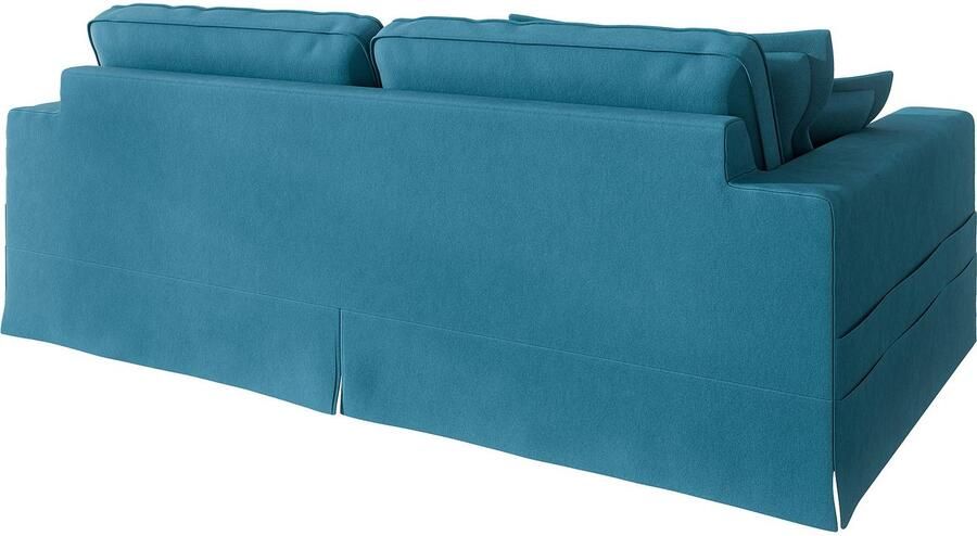 Home affaire 4-zitsbank ALISSAS met veel kussens biesjes aan de kussens Hoeslook met kleine zakken aan de zijkant voor opberging - Foto 4