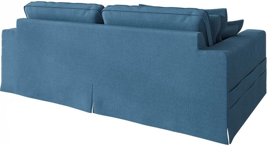 Home affaire 4-zitsbank ALISSAS met veel kussens biesjes aan de kussens Hoeslook met kleine zakken aan de zijkant voor opberging - Foto 4