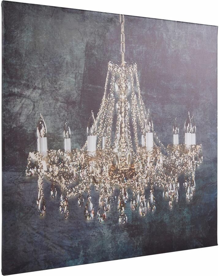 Home affaire Artprint op linnen Kroonluchter Premium canvasstof handgemaakt in Duitsland - Foto 6