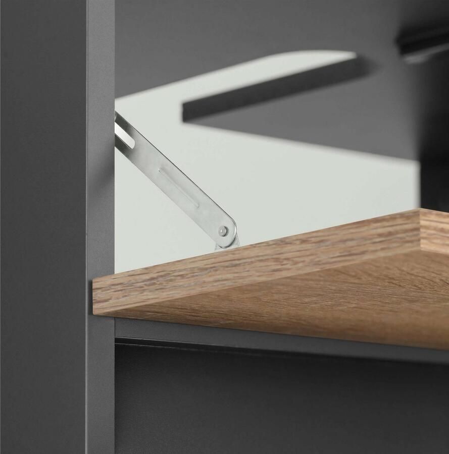 Home affaire Badmeubelset Wisla Spiegelschrank WBU met sifonaansluiting en push-to-open breedte 60 cm (set 2 stuks) - Foto 2