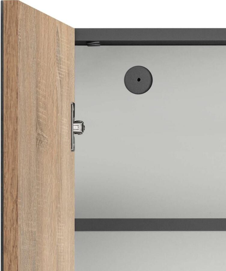 Home affaire Badmeubelset Wisla Spiegelschrank WBU met sifonaansluiting en push-to-open breedte 60 cm (set 2 stuks) - Foto 3