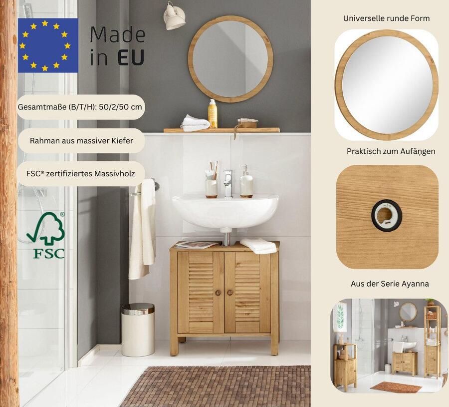 Home affaire Badspiegel Ayanna Spiegel 50 cm diameter - Foto 2