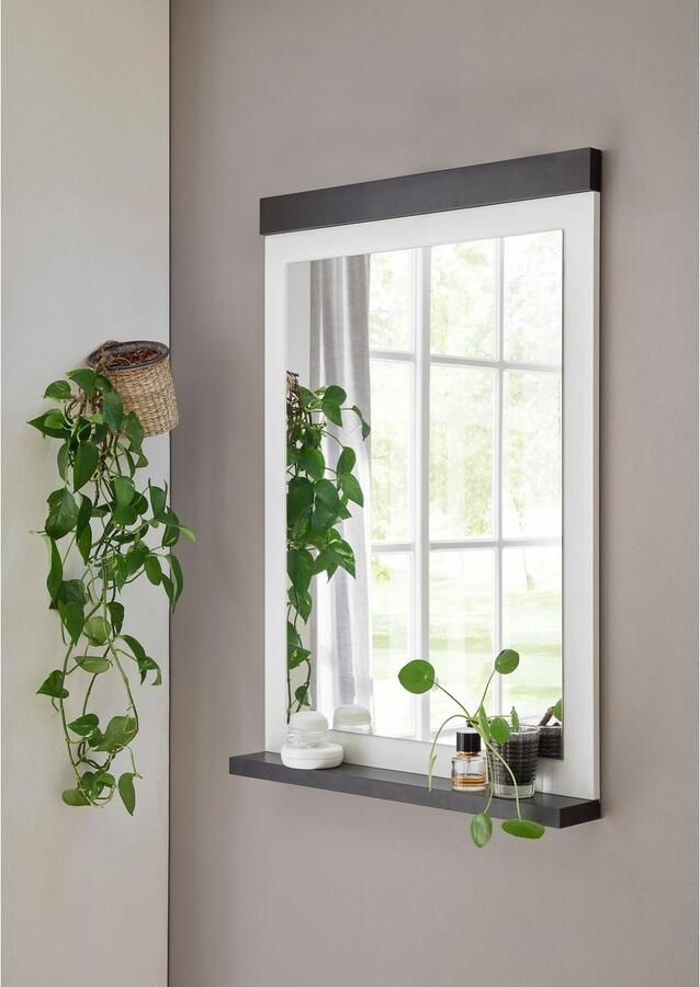 Home affaire Badspiegel SHERWOOD spiegel in modern ontwerp beschikbaar in 2 kleuren met opbergplank (1 stuk) - Foto 4