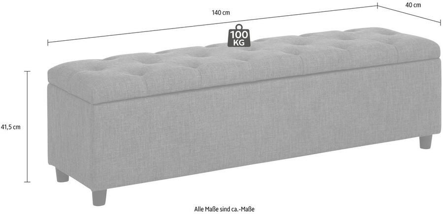 Home affaire Bank Goronna in 5 kleuren zithoogte 41 5 cm als garderobebank geschikt - Foto 6