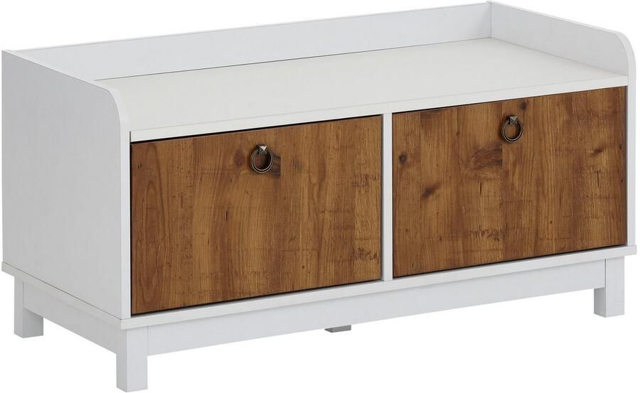 Home affaire Bank Goslar met mooie metalen handgrepen van folie voorzien houtmateriaal breedte 92 cm - Foto 2