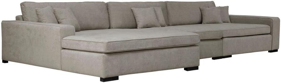 Home affaire Bank-hoekelement Skara XXL L-vorm Loungebank XXL met binnenveringsinterieur in vele overtrekkwaliteiten