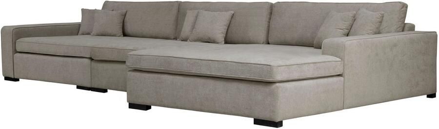 Home affaire Bank-hoekelement Skara XXL L-vorm Loungebank XXL met binnenveringsinterieur in vele overtrekkwaliteiten