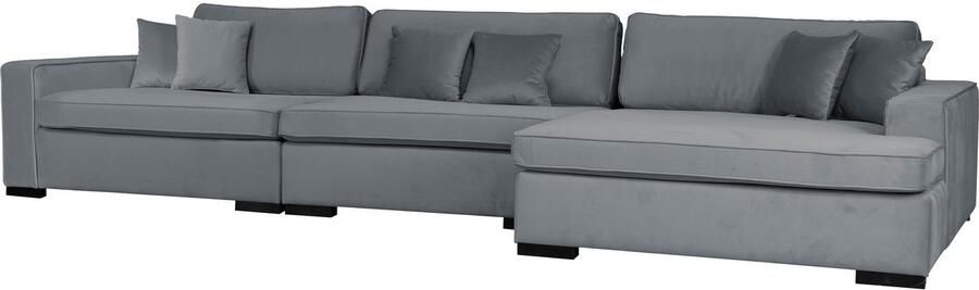 Home affaire Bank-hoekelement Skara XXL L-vorm Loungebank XXL met binnenveringsinterieur in vele overtrekkwaliteiten
