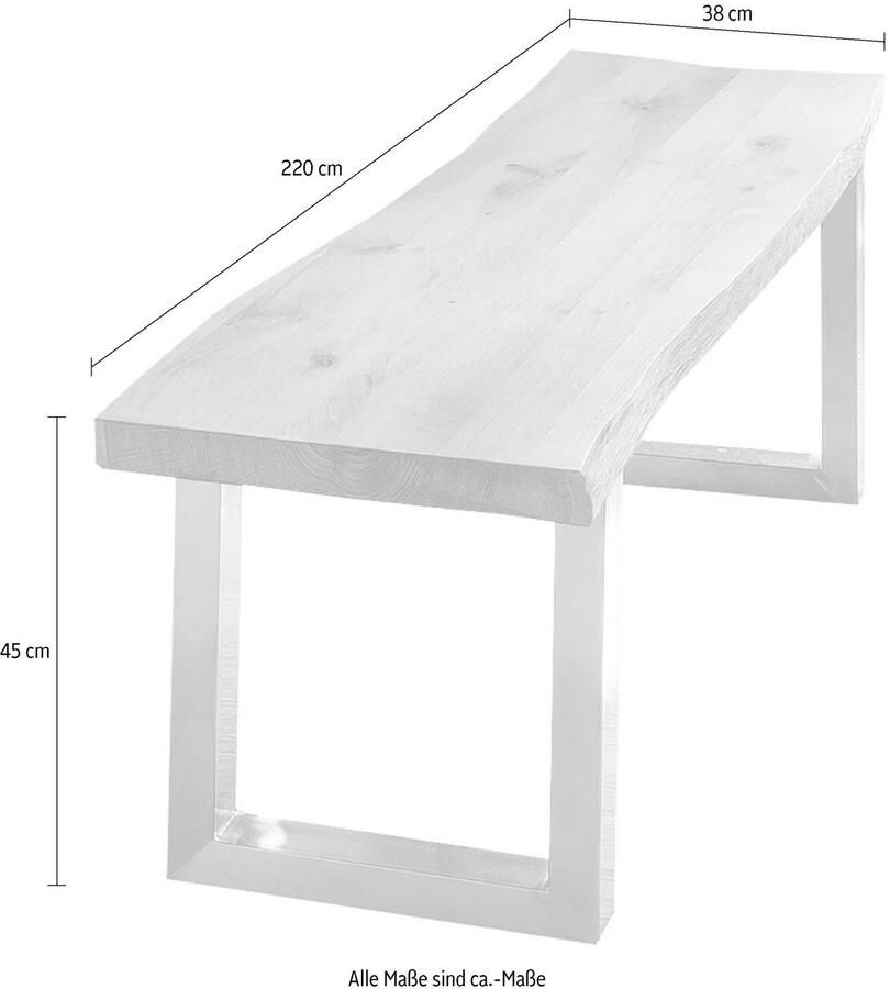 Home affaire Bank TRISTAN gemaakt van massief eiken