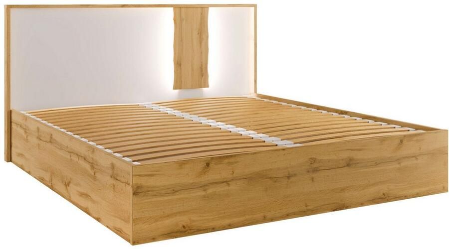 Home affaire Bed Fabella zonder matras (slaapoppervlak 180x200 cm) Bed met opbergruimte en LED-verlichting BxDxH 191 3x206 4x102 2 cm - Foto 4