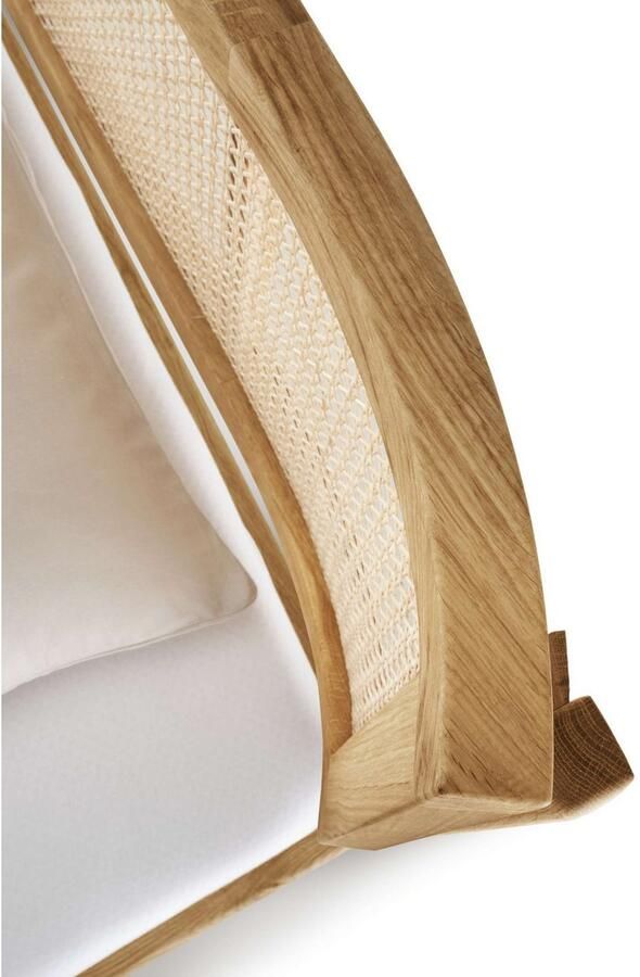 Andas Bed Hällevik tweepersoonsbed massief houten bed OTTOs Choice gezellige stijl massief fsc -gecertificeerd eikenhout geolied hoofdeinde met weens vlechtwerk - Foto 5