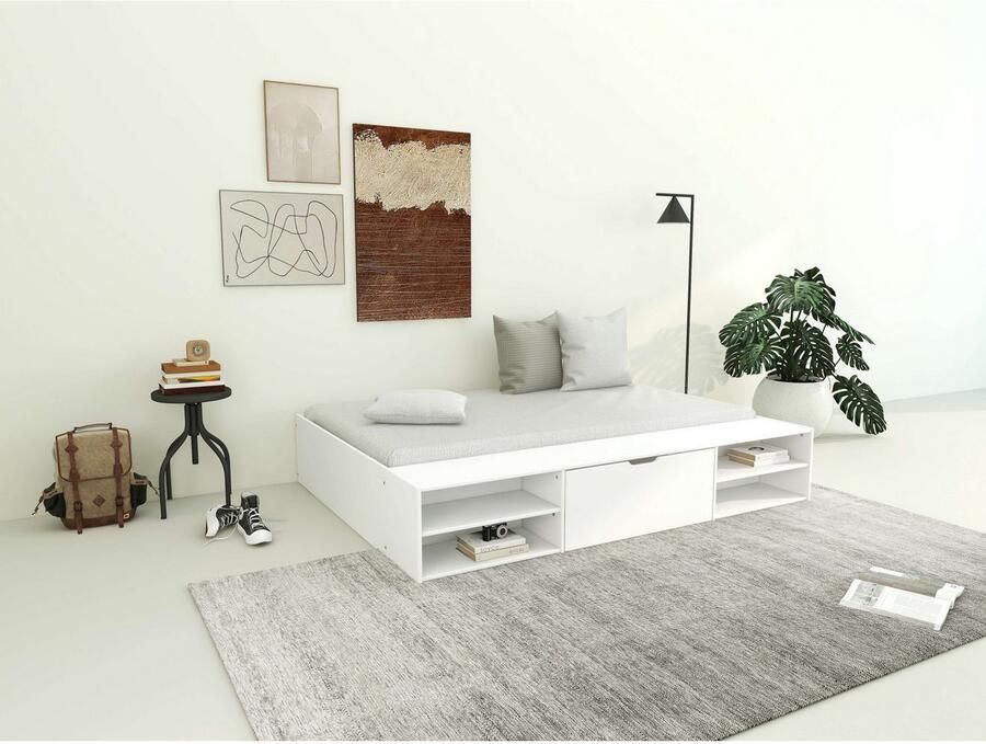 Home affaire Bed Magdala van mdf breedte ligoppervlak 140 cm opbergbox optioneel